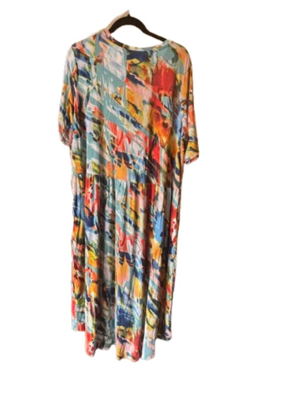 LOGO Women's Dress Multi-Colored bright Size XL (WD013) - Oversized, flowy (A65) - Picture 3 of 5